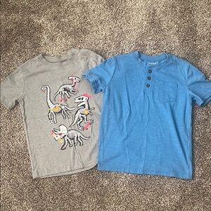 Jumping Beans Gray and Blue Short Sleeve Tees